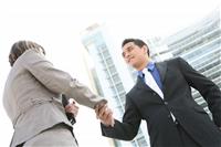 Business People Handshake stock photo