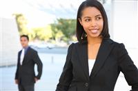 Beautiful African American Business Woman stock photo