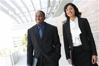 Attractive African American Business Team stock photo