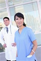 Man and Woman Medical Team stock photo