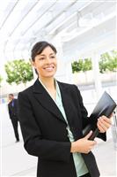 Pretty African American Business Woman stock photo
