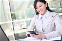 Young Pretty Asian Business Woman stock photo