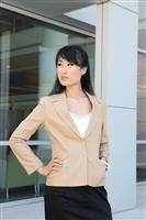 Pretty Asian Business Woman at Office stock photo