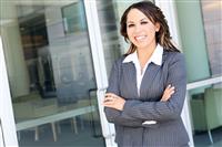 Pretty Hispanic Business Woman stock photo