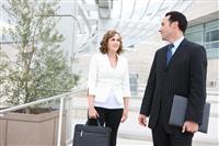 Man and Woman Business Team at Office stock photo