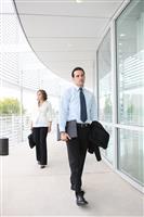 Business Man at Office Building stock photo
