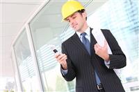 Handsome Business Construction Man stock photo