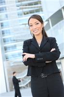 Confident Asian Business Woman stock photo