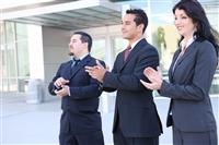 Business Team Clapping stock photo