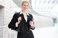 Pretty Business Woman at Office stock photo
