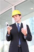 Handsome Business Construction Man stock photo