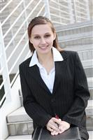 Cute Business Woman stock photo