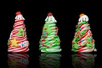Candy Cane Christmas Trees stock photo