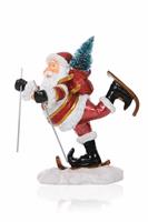  Santa Claus Skiing stock photo