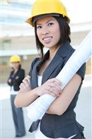 Women Business Architects stock photo