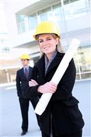 Business Construction Woman stock photo