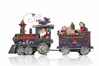 Santa Christmas Train stock photo