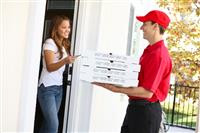 Pizza Delivery stock photo