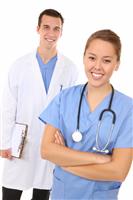 Doctor and Nurse stock photo