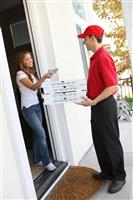 Pizza Delivery stock photo
