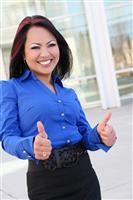 Asian Business Woman Success stock photo