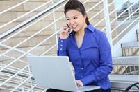 Asian Business Woman at Office stock photo