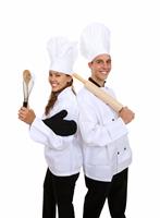 Attractive Chefs Isolated stock photo