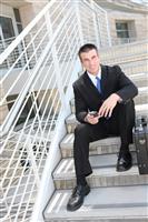 Handsome Business Man at Office stock photo