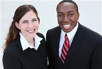 Diverse Business Man and Woman Team stock photo