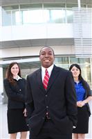 African Business Team at Office stock photo
