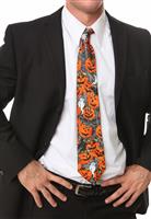 Business Man with Halloween Themed Tie stock photo