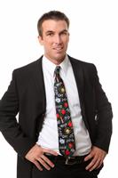 Handsome Man Teacher with School Tie stock photo