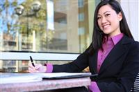 Young Asian Business Woman stock photo