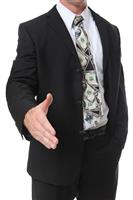 Business Man with Money Tie stock photo