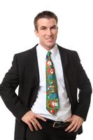 Christmas Business Man stock photo