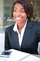 Beautiful African Business Woman stock photo