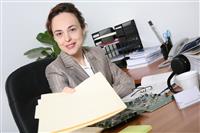 Business Woman in Office  stock photo