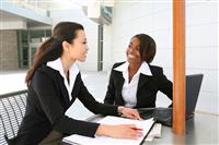Woman Business Team at Office stock photo