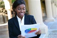 African Business Woman  stock photo