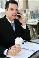 Handsome Business Man at Office stock photo
