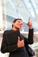 African Business Woman at Office stock photo