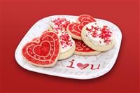 Valentines Day Cookies stock photo
