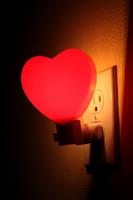 Heart Night Light stock photo