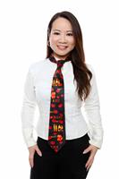 Valenties Day Tie and Woman stock photo