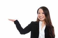 Cute Asian Business Woman stock photo