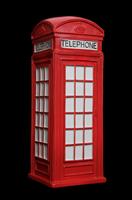 British Red Phone booth stock photo