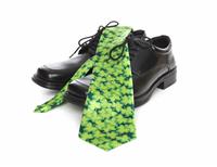 Business Man Saint Patricks Tie stock photo