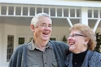 Retired Couple in Love stock photo