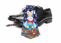 Business Man Easter Tie stock photo