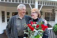 Retired Couple in Love stock photo